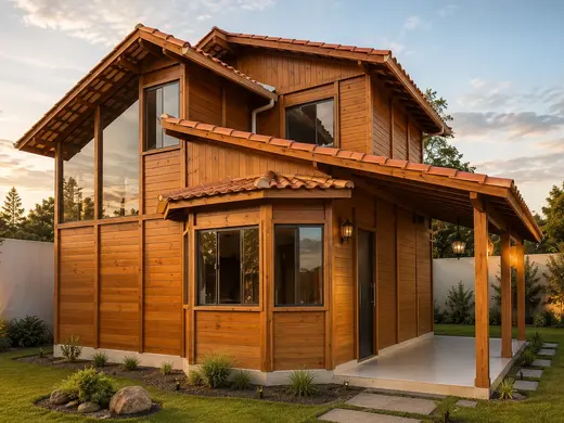 Fachada da Casa Duplex 96,00m² com 1 suíte e 1 quarto