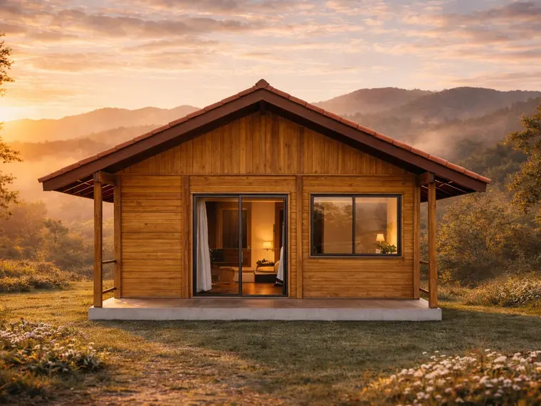 Fachada: Chalé Compacto 22,50m²
