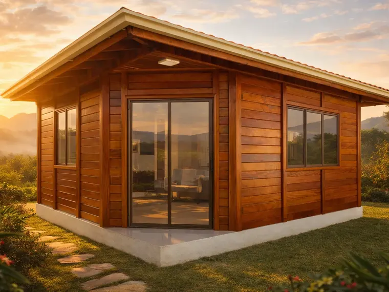Fachada: Chalé Suíte 25,00m² com Closet