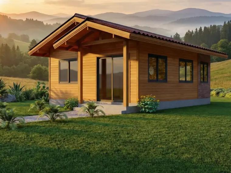 Fachada: Casa Térrea 52,25m² com 2 Dormitórios