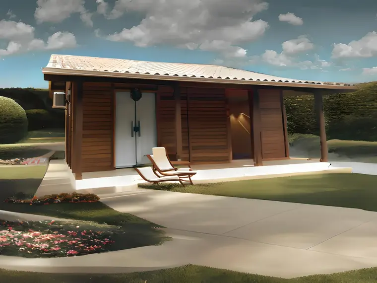 Fachada: Casa Térrea 60,75m² com 2 Quartos e Varanda