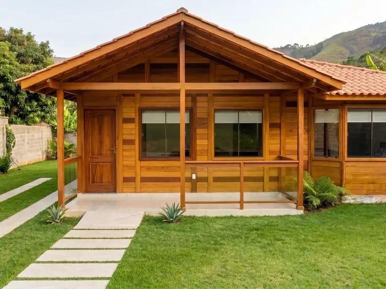 Fachada: Casa Térrea 68,00m² com 2 Dormitórios