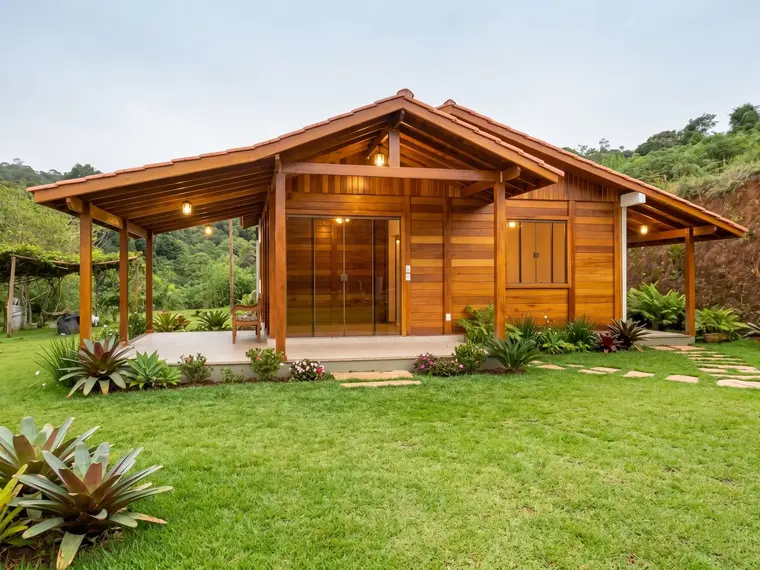 Fachada: Casa 82,00m² com 1 Suíte e 2 Quartos