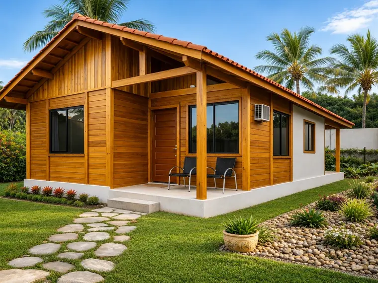 Fachada: Casa 84,00m² com 1 Suíte e 2 Quartos