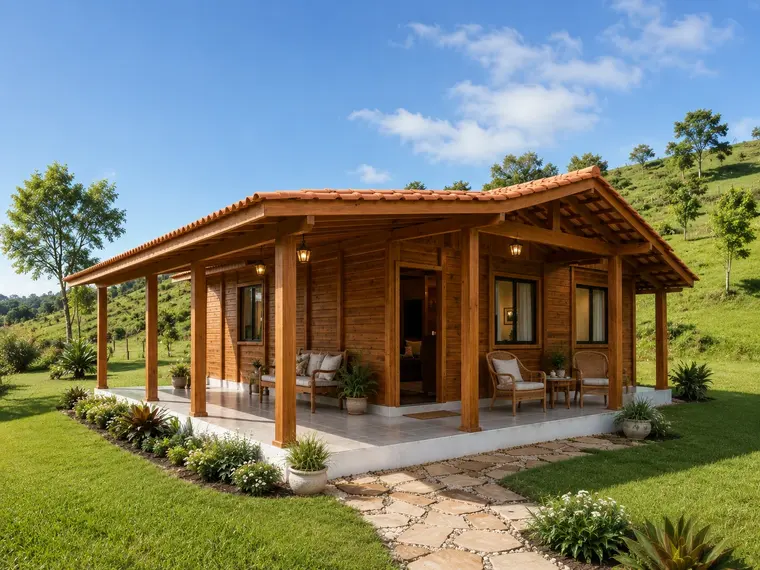 Fachada: Casa 89,50m² com 1 Suíte e 2 Quartos