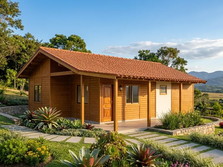 Fachada: Casa 90,00m² com 3 Quartos