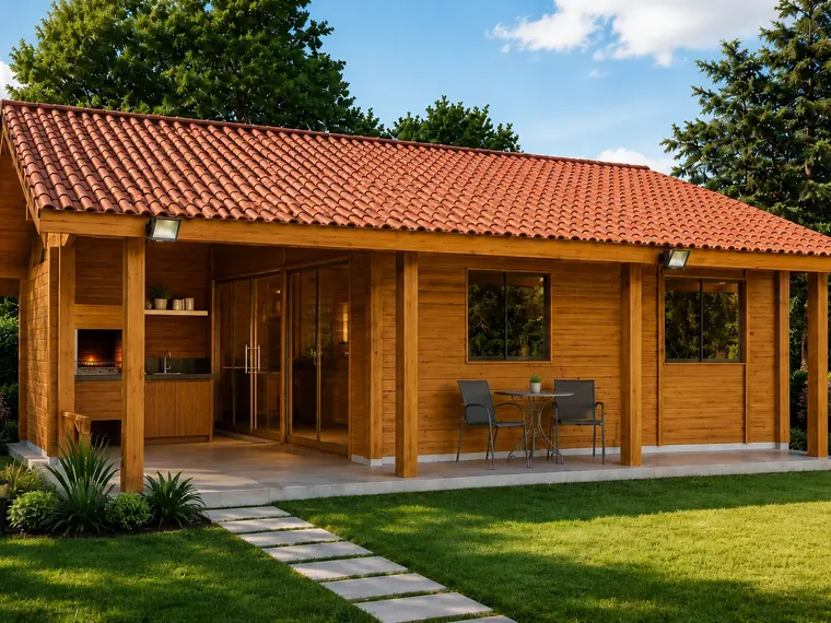 Fachada: Casa 122,55m² com 2 suítes