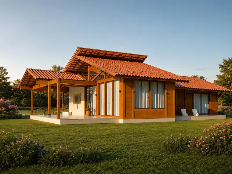 Fachada: Casa 139,00m² com 3 suítes