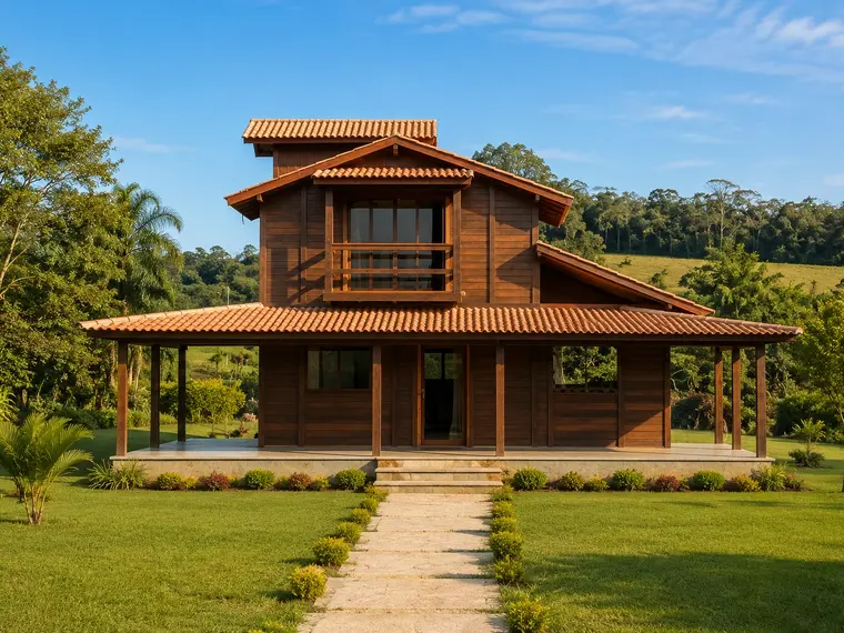 Fachada: Casa 84,98m² com 1 suíte, 1 quarto e garagem