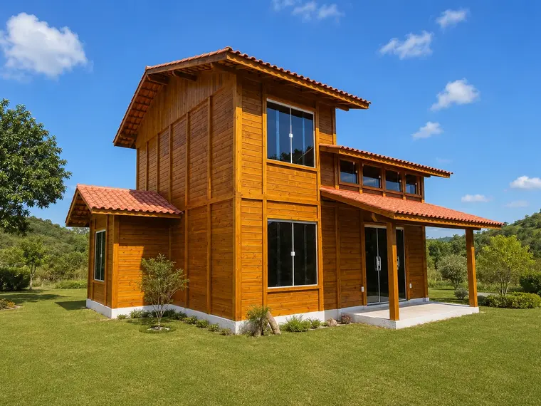 Fachada: Casa duplex 103,30m² com 1 suíte e 2 quartos