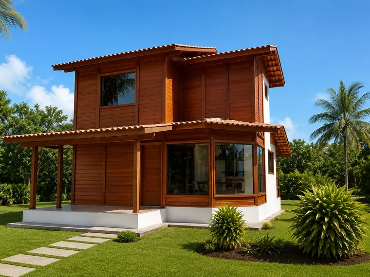 Fachada: Casa duplex 110,00m² com 1 suíte e 2 quartos
