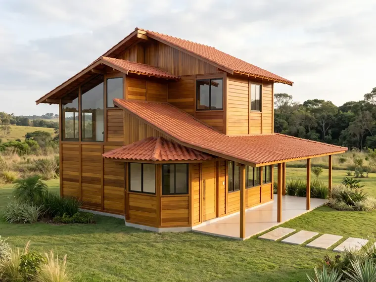 Fachada: Casa duplex 110,20m² com 3 quartos