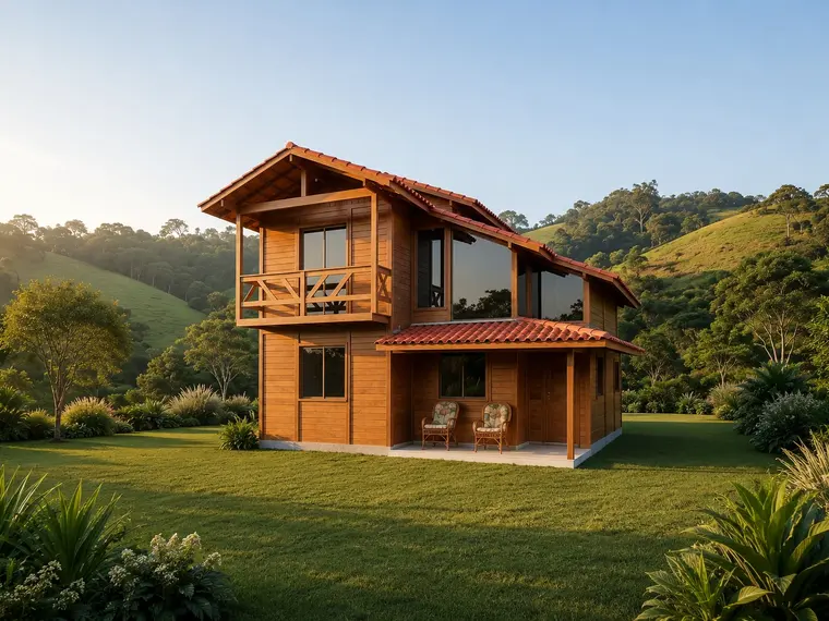 Fachada: Casa duplex 115,07m² com 1 suíte e 2 quartos