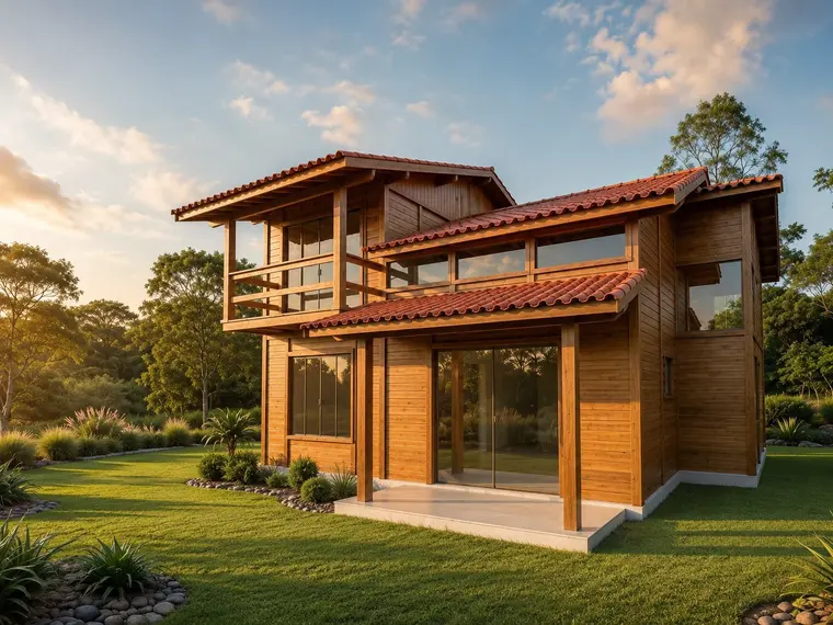Fachada: Casa duplex 117,00m² com 1 suíte e 2 quartos