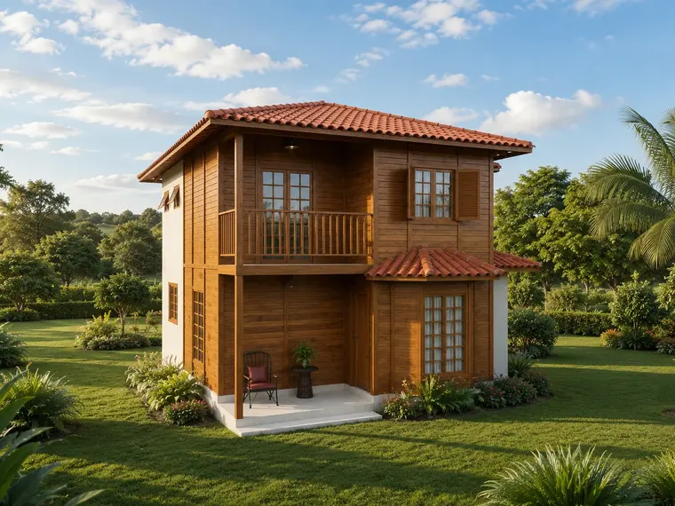Fachada: Casa duplex 125 m² com 3 quartos e suíte