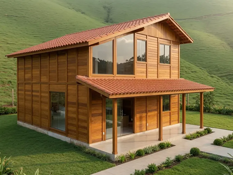 Fachada: Casa Duplex 143,00m² com 2 suítes e 1 quarto