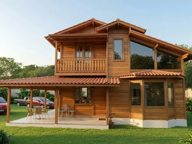Fachada: Casa Duplex 150,00m² com 1 suíte e 3 quartos