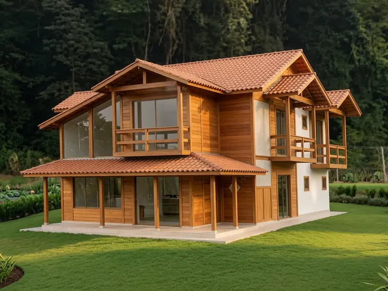 Fachada: Casa 248,25m² com 4 suítes