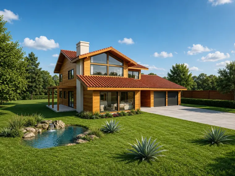 Fachada: Casa 311,00m² com Duas Suítes, Mezanino e Área Gourmet