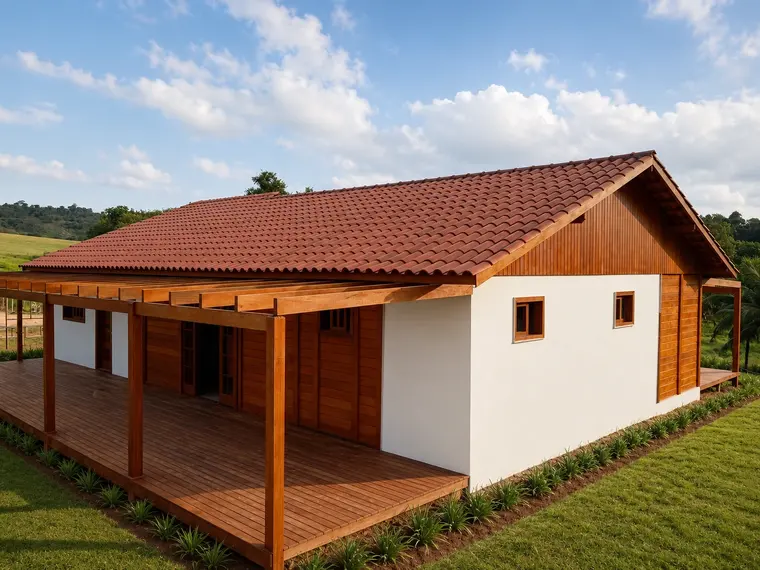 Fachada: Casa 253,75m² com 3 suítes
