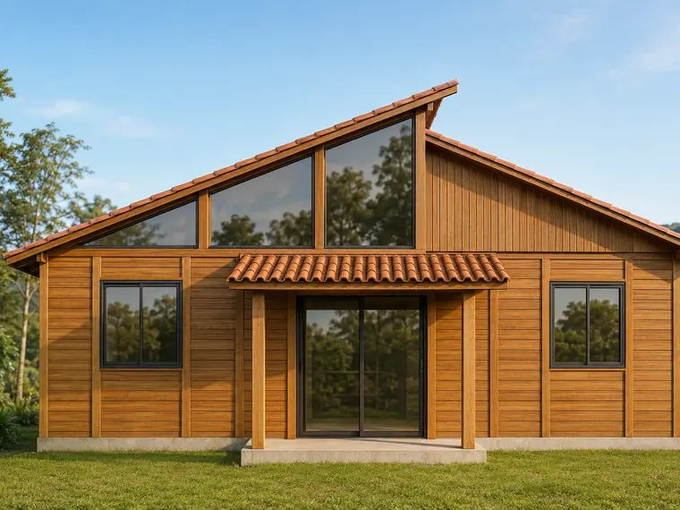 Fachada: Casa 64,75m² com 1 suíte com Closet