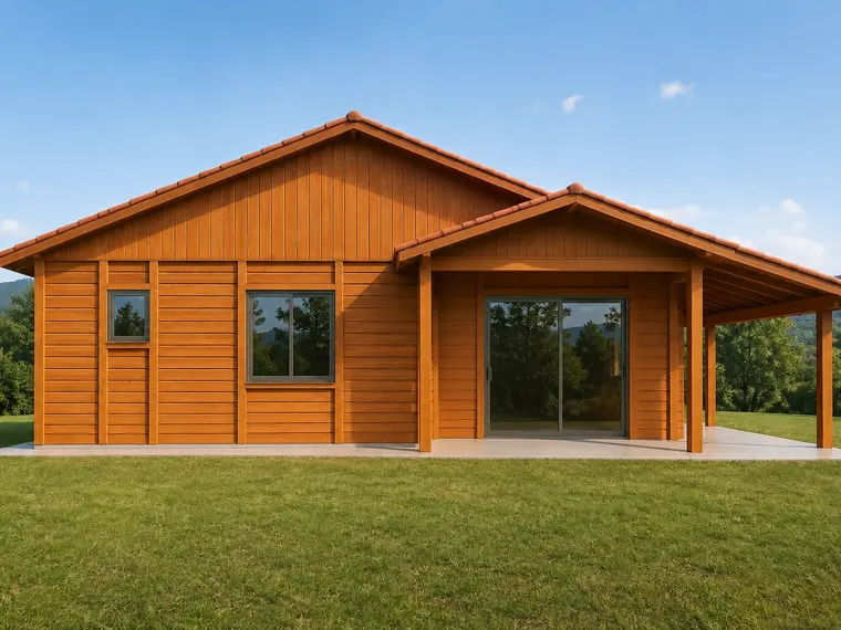 Fachada: Casa 100,00m² com 1 suíte e 1 quarto