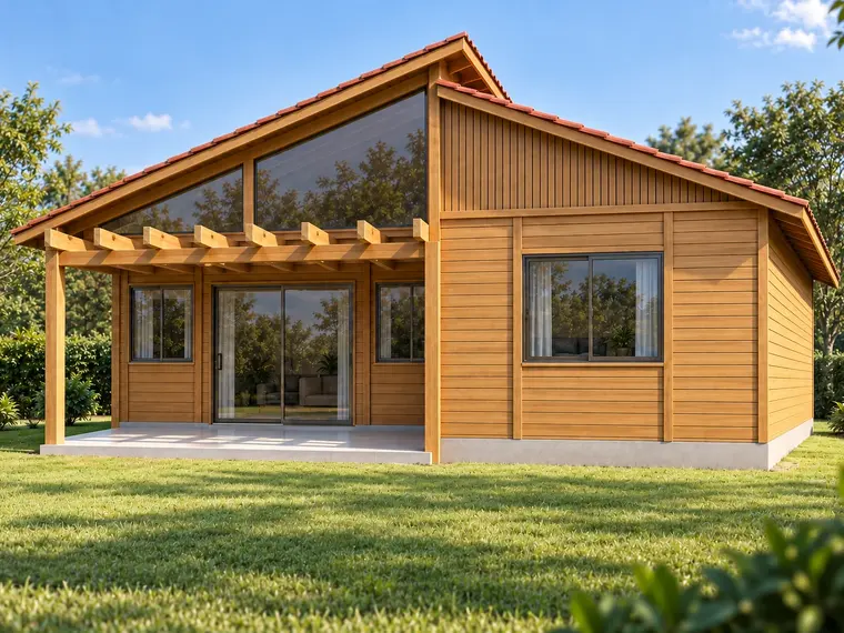 Fachada: Casa Térrea 90,00m² com 3 suítes