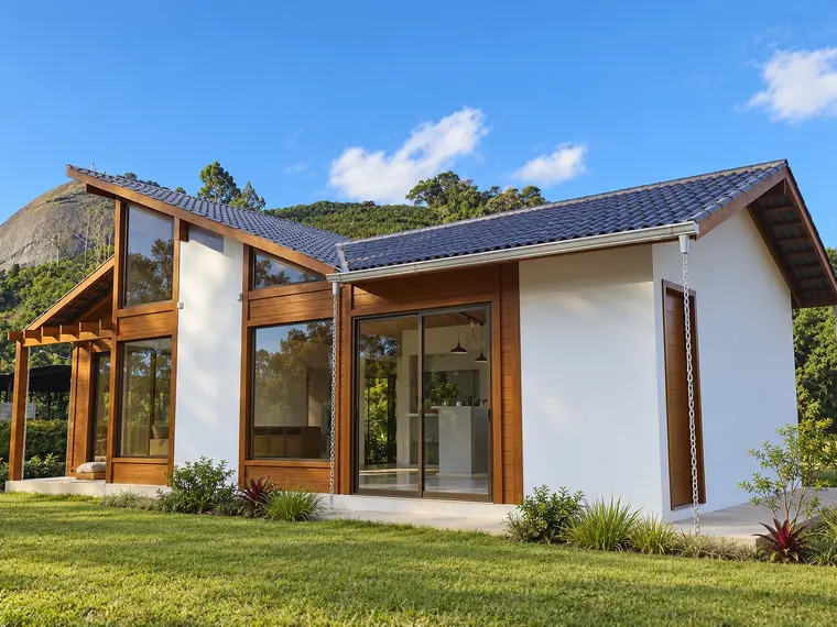 Fachada: Casa 125,10m² com 4 dormitórios, suíte e closet