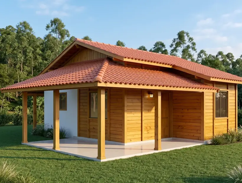 Casa de madeira para aposentadoria: conforto, acesso e simplicidade