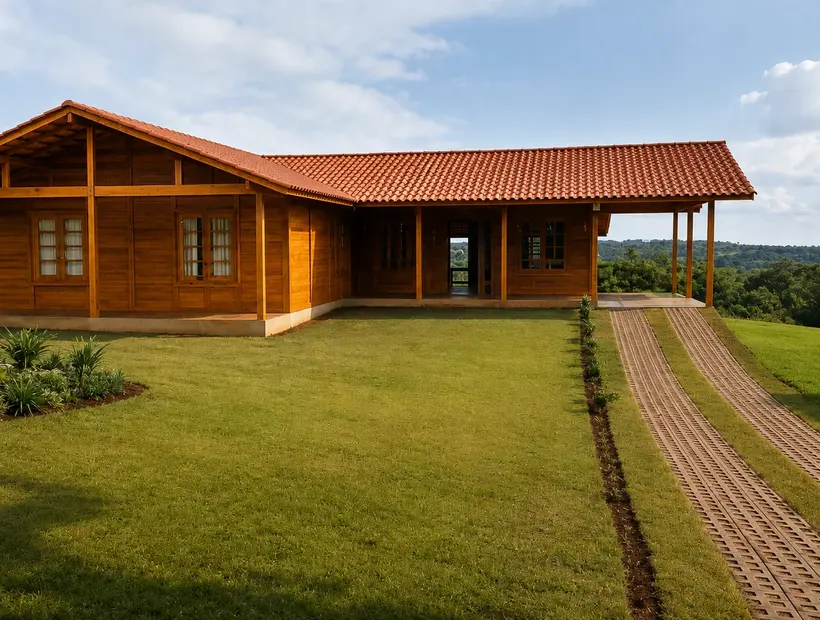 Casa de madeira para aposentadoria: conforto, acesso e simplicidade