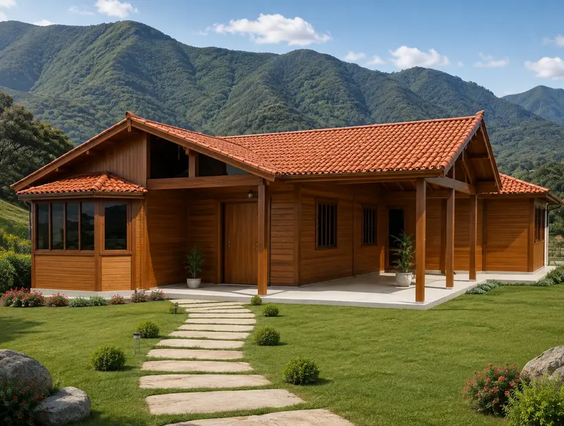 Parede de madeira, forro e acabamento: detalhes que mudam a casa